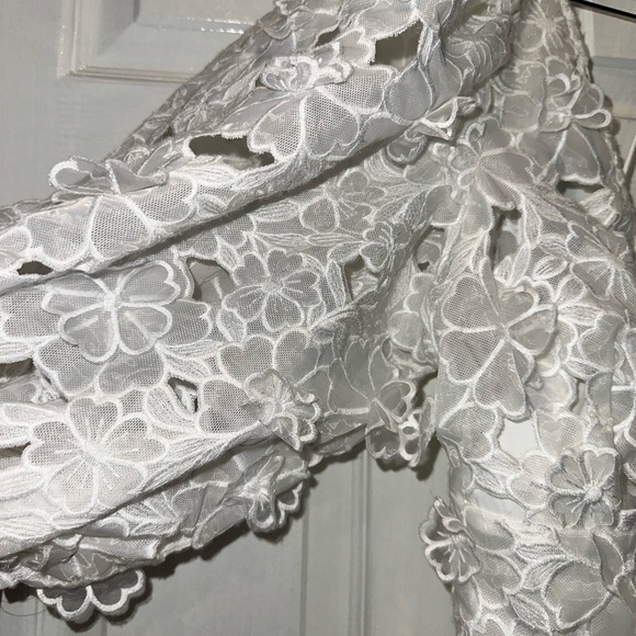 FOR LOVE AND LEMONS - Leighton Mini Dress - White, Size 1X - Picture 8 of 16